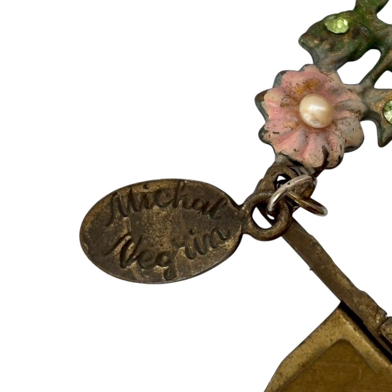 Michal Negrin ゴールド フラワーブレスレット