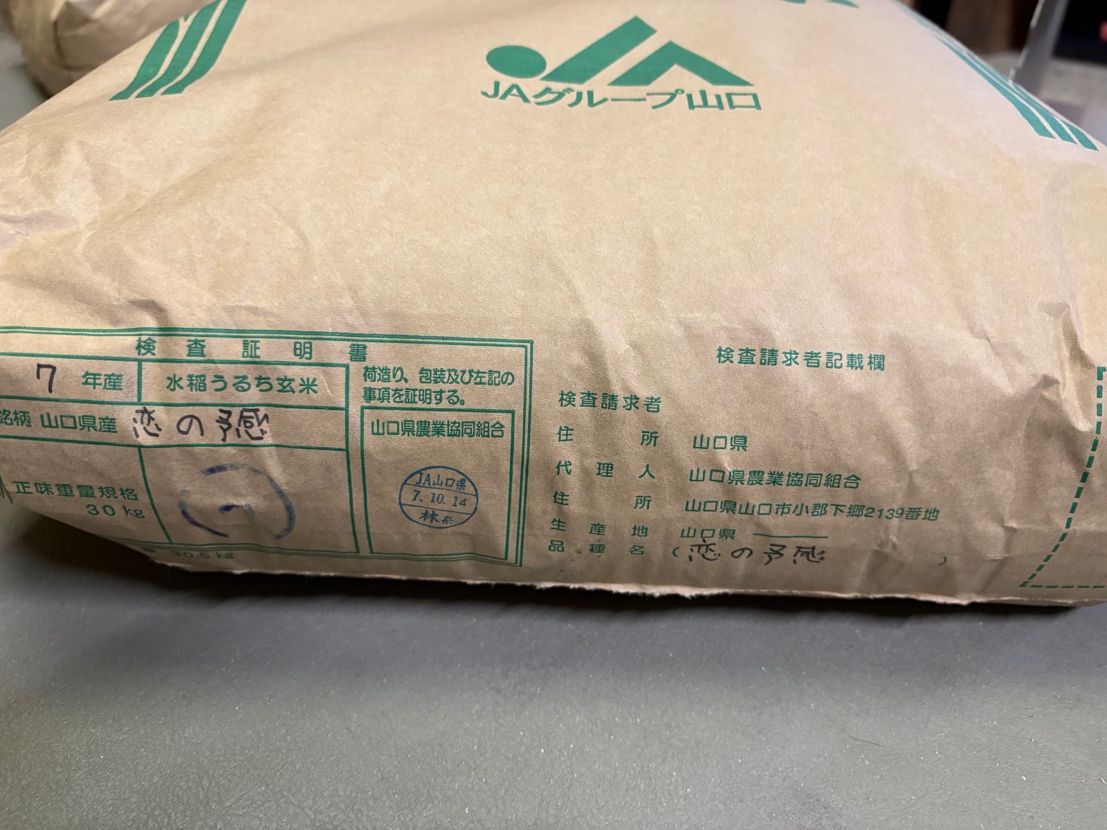 新品】山口県産 恋の予感 5kg 令和7年産 - メルカリ