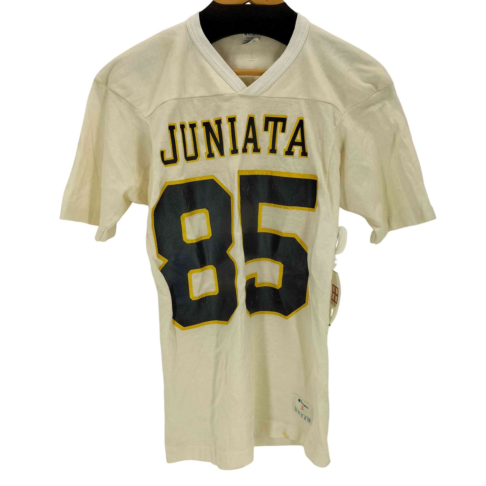 チャンピオン Champion 80S MADE IN USA トリコタグ VネックS/S フットボールTシャツ メンズ import：S 