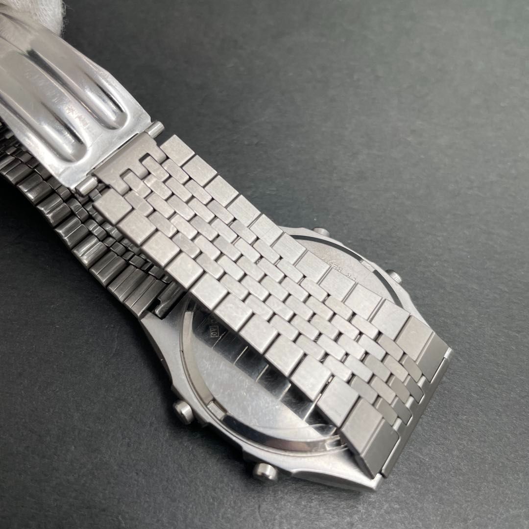 SEIKO A547-5020 Silver Wave ALARM CHRONOGRAPH デジタル セイコー