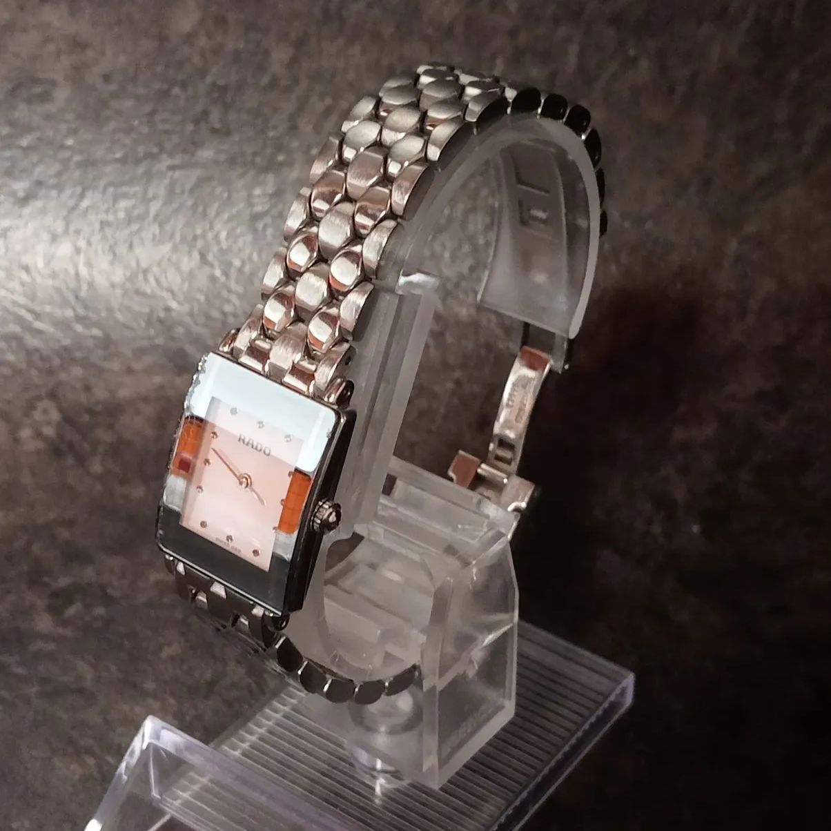RADO DIASTAR 腕時計 ラドー ダイヤスター スクエア シルバー文字盤 