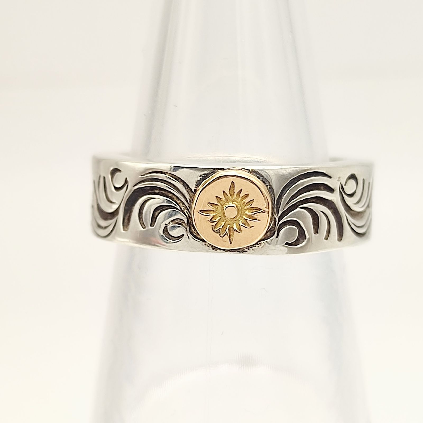 美品】ARIZONA FREEDOM アリゾナフリーダム 太陽神リング 唐草模様 K18