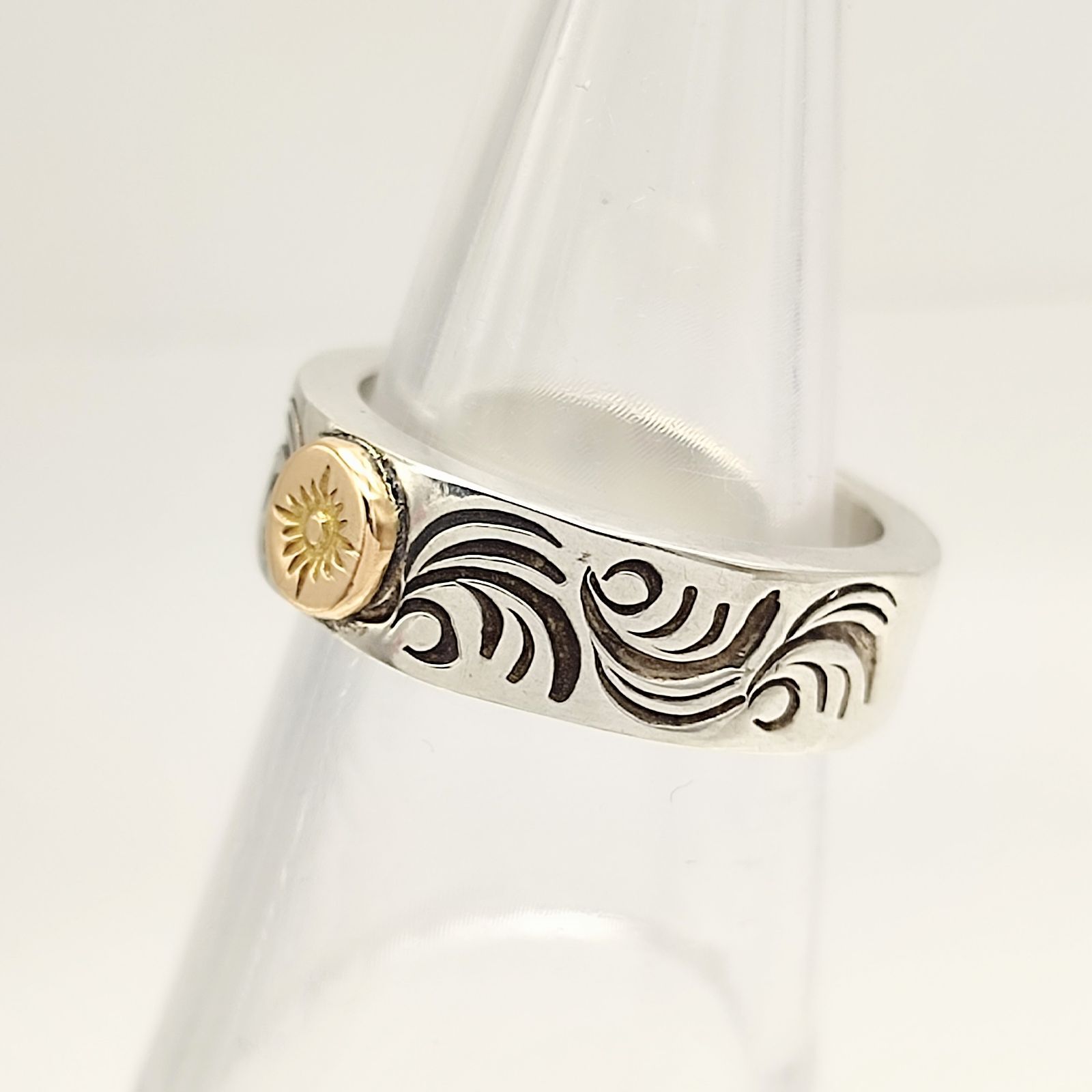美品】ARIZONA FREEDOM アリゾナフリーダム 太陽神リング 唐草模様 K18