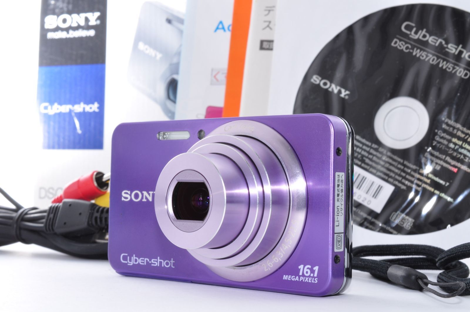 撮影画像あり 動作OK SONY DSC-W570 付属品あり 純正ケース付 Amazon