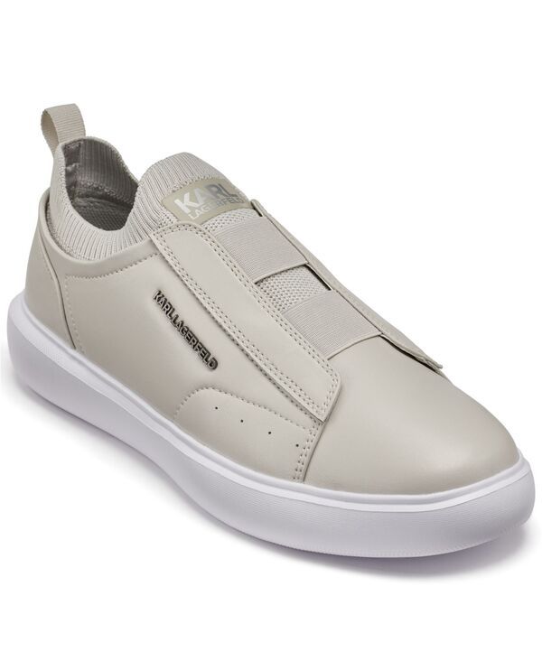 カール ラガーフェルド メンズ シューズ スニーカー KARLAGERFELD PARIS Mens Round Toe Sneakers Cement