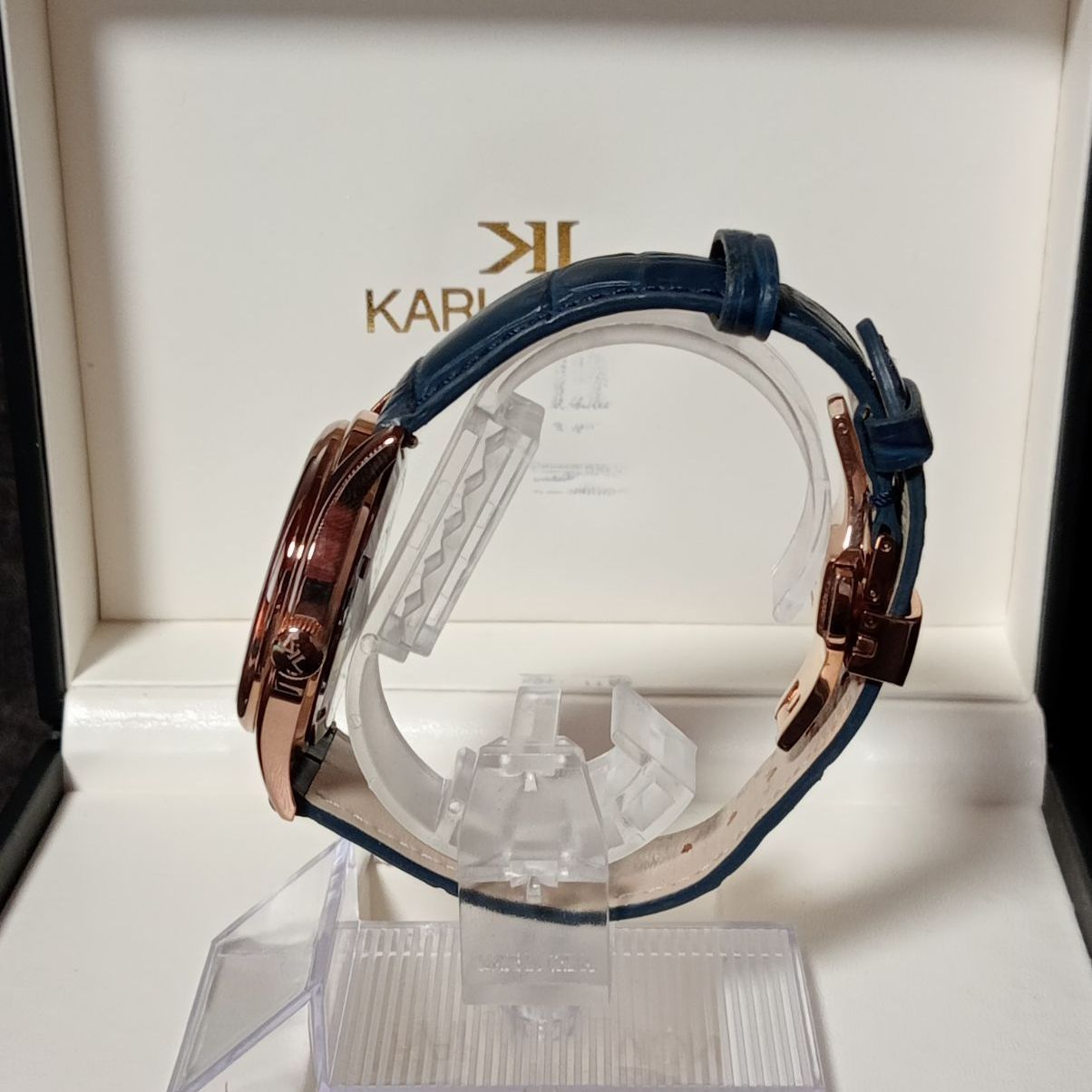 ✨美品✨完品✨KARL-LEIMON カルレイモン クラシックパイオニア ブルー KARL-LEIMON 腕時計 カルレイモン クラシックパイオニア ムーン
