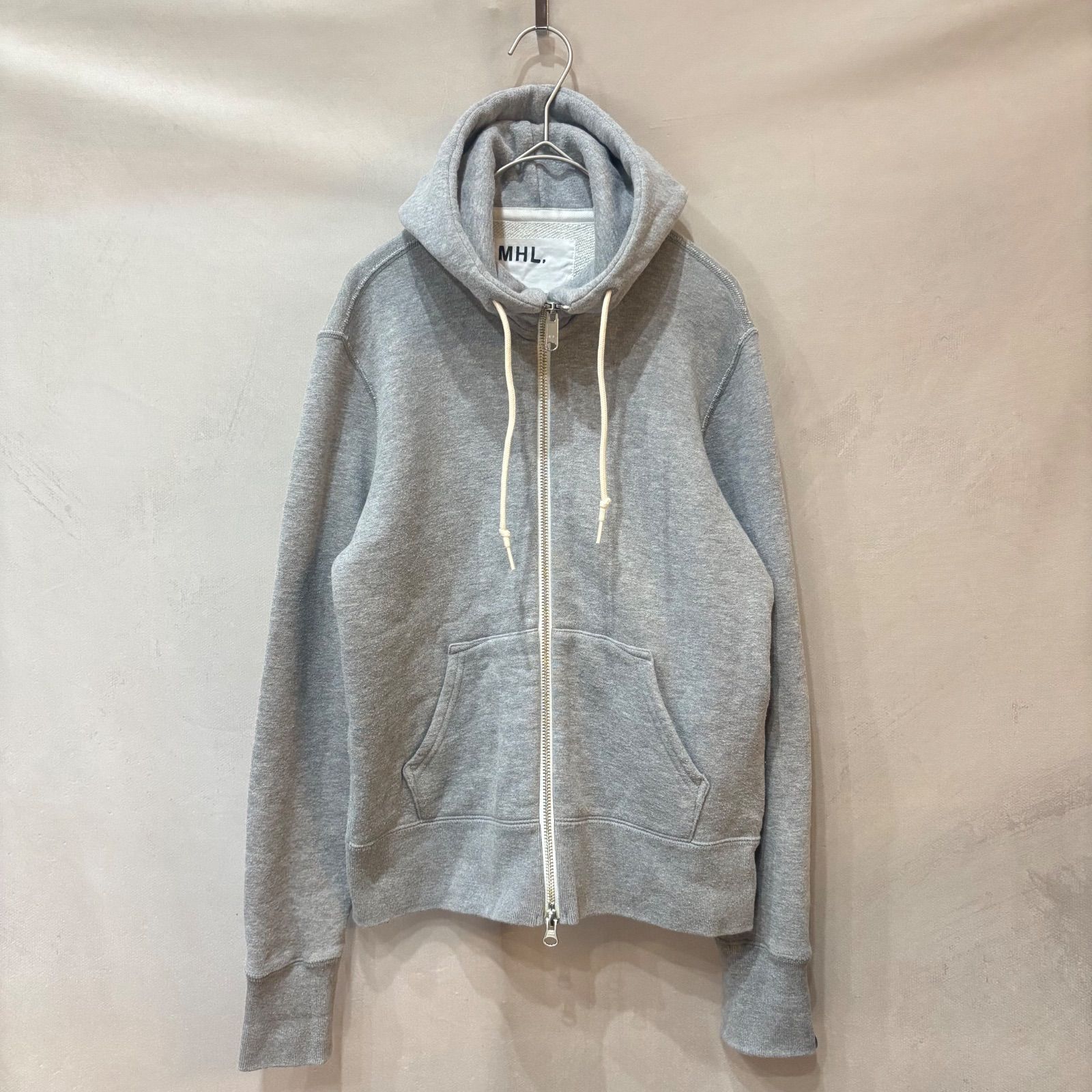 MHL.×LOOPWHEELER エムエイチエル ハイジップ フーデット パーカー