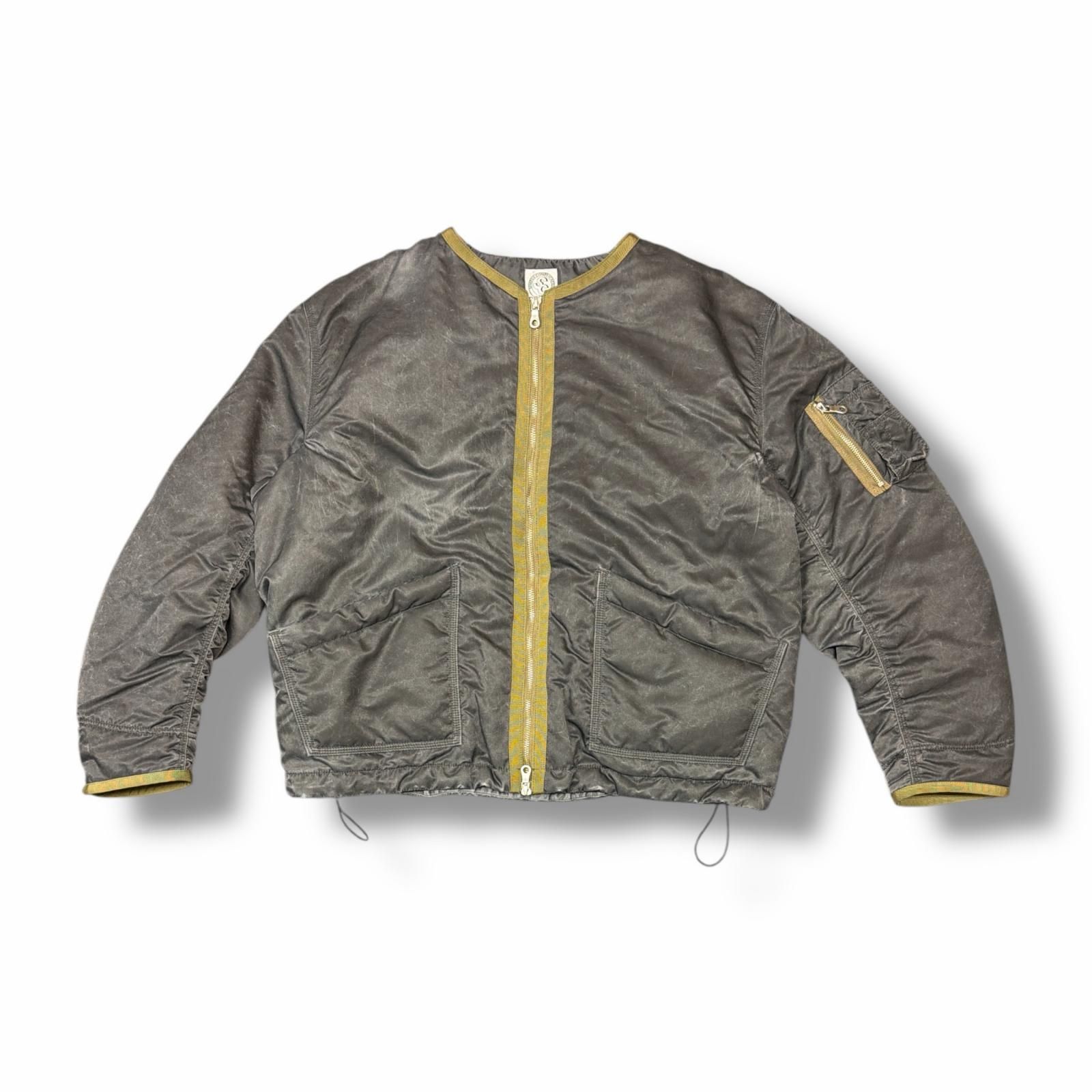SIMPLYCOMPLICATED  CGN BOMBER JACKET カーディガンボンバージャケット MA-1 シンプリーコンプリケイテッド グレー 2 （9297M） SIMPLYCOMPLICATED CGN BOMBER JACKET カーディガンボンバージャケット