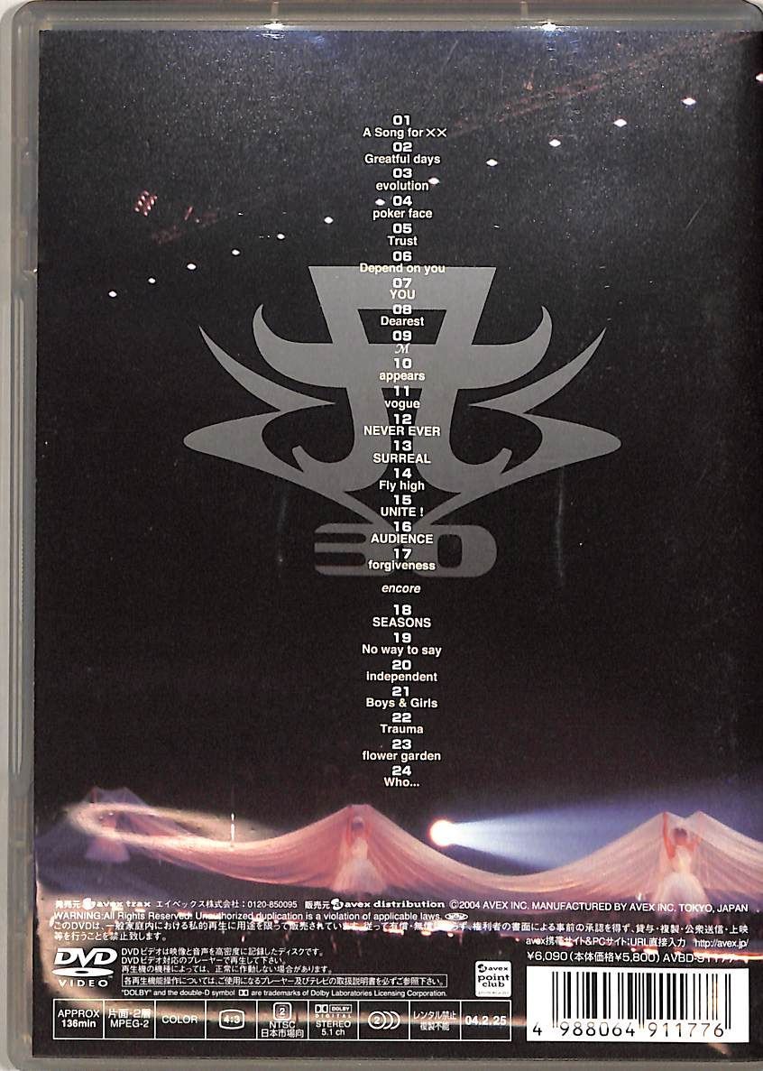 DVD1枚 / 浜崎あゆみ / A museum～30th single collection live