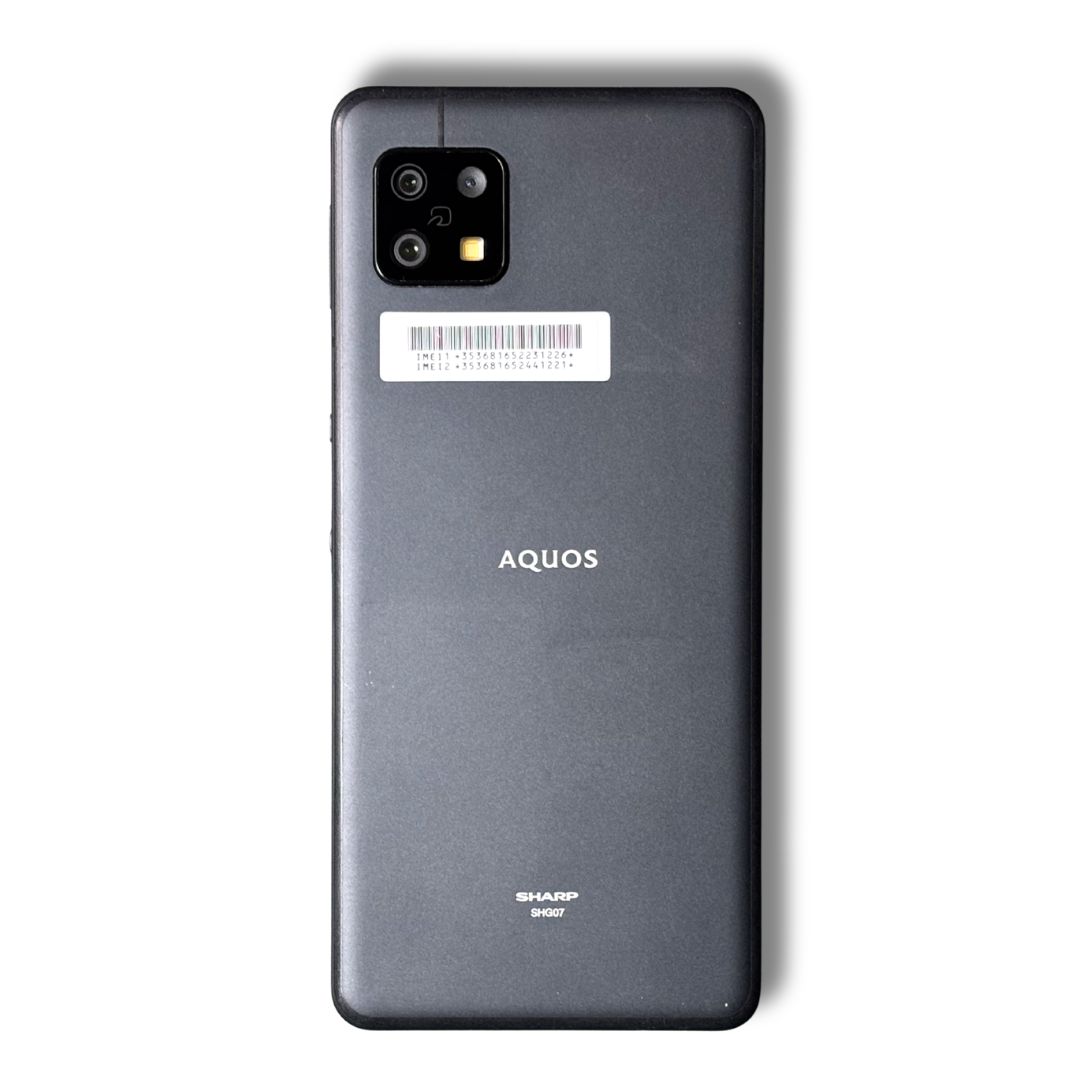 SHG07 AQUOS sense6s ブラック SIMフリー 本体 au スマホ シャープ