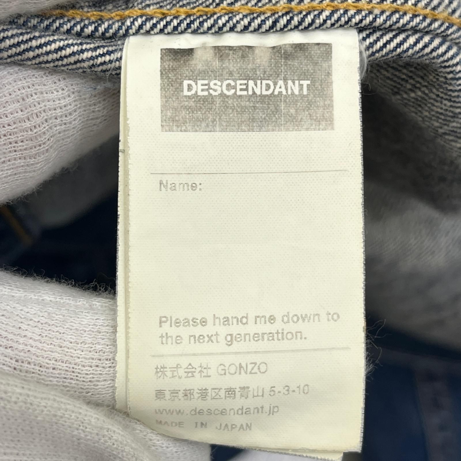 加古川店】 中古 DESCENDANT | ディセンダント デニム DIGGER DENIM 