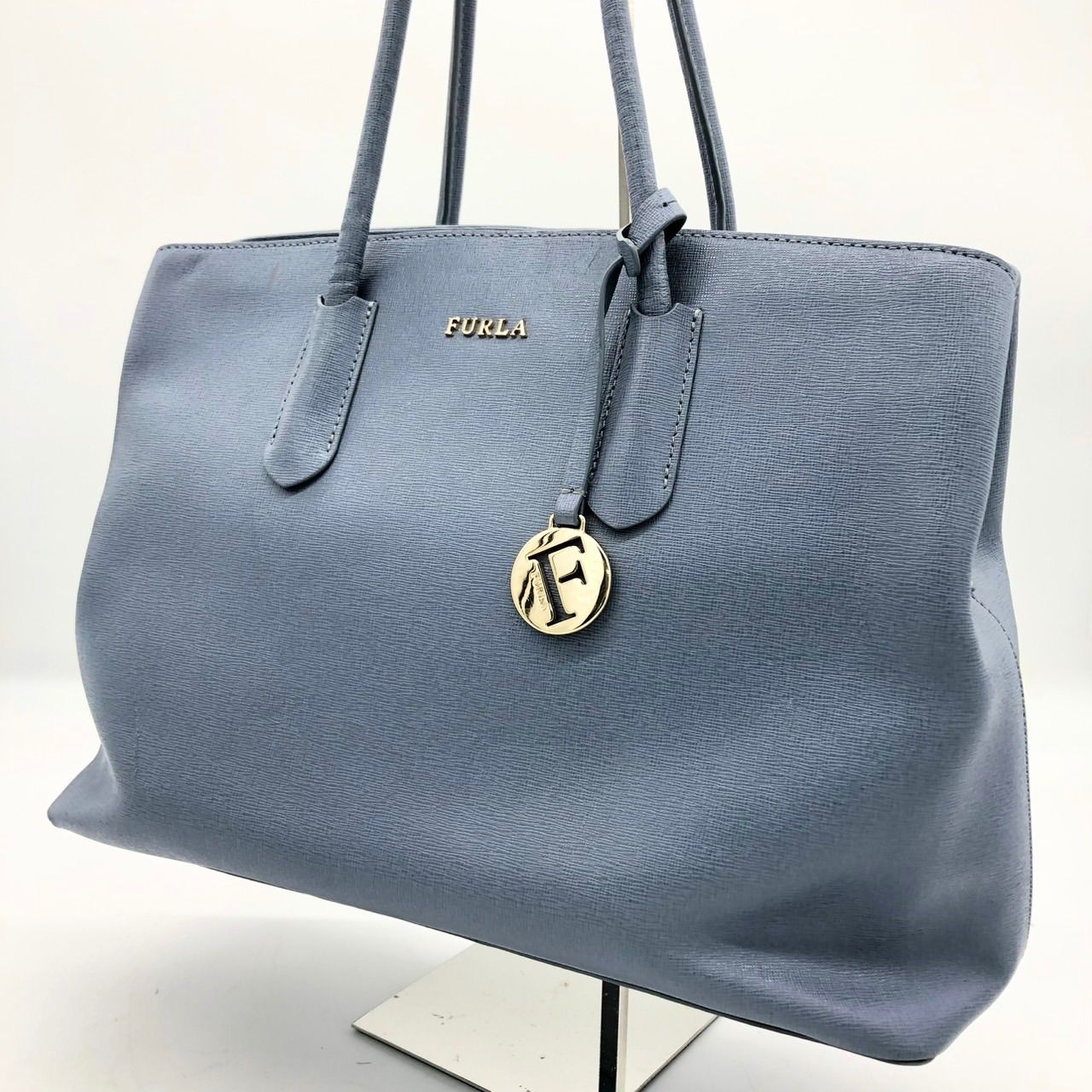 新品同様（定価7万 FURLA) フルラ トートバッグ レザー ブラック A4可 オンライン ストア 口コミ 未使用品□フルラ FURLA□トート バッグ