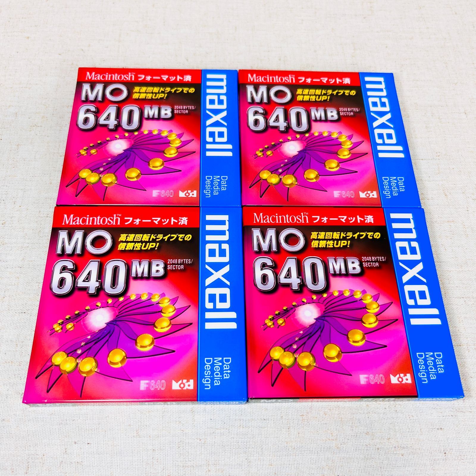 未開封品】maxell マクセル MOディスク 640MB MA-M640×4 - メルカリ