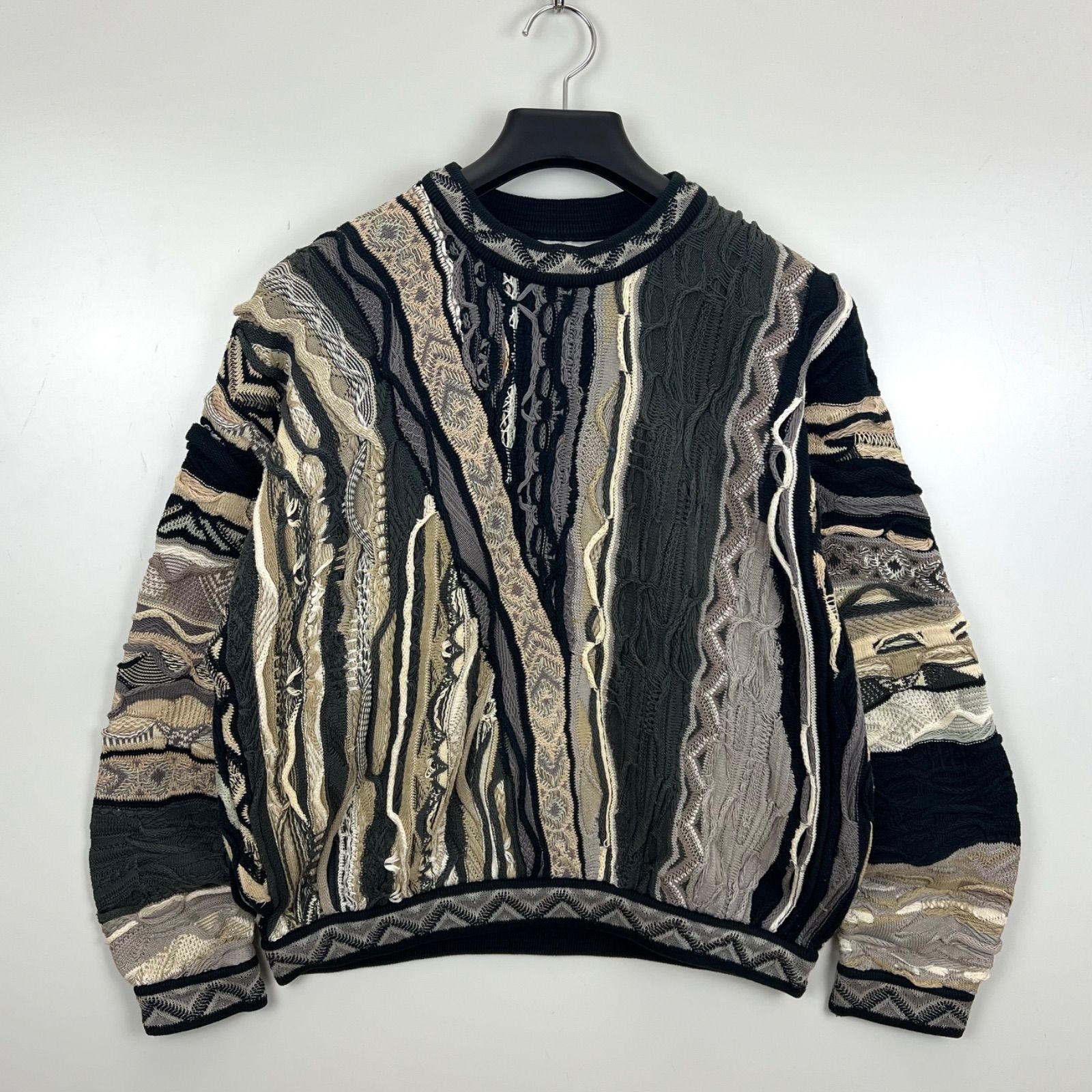 COOGI 90s OG vintage 3D cotton knit sweater SS クージー コットン 