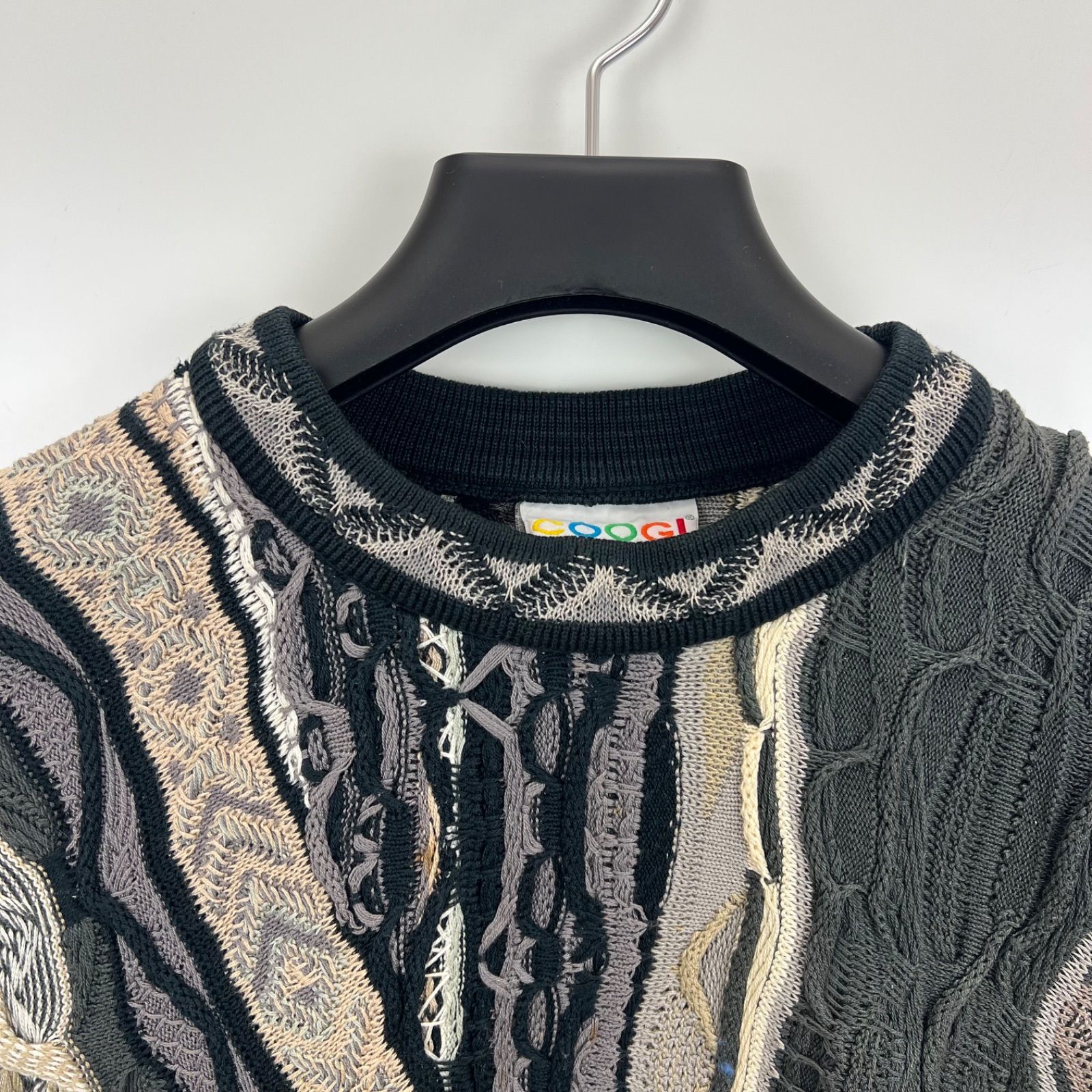 COOGI 90s OG vintage 3D cotton knit sweater SS クージー コットン 