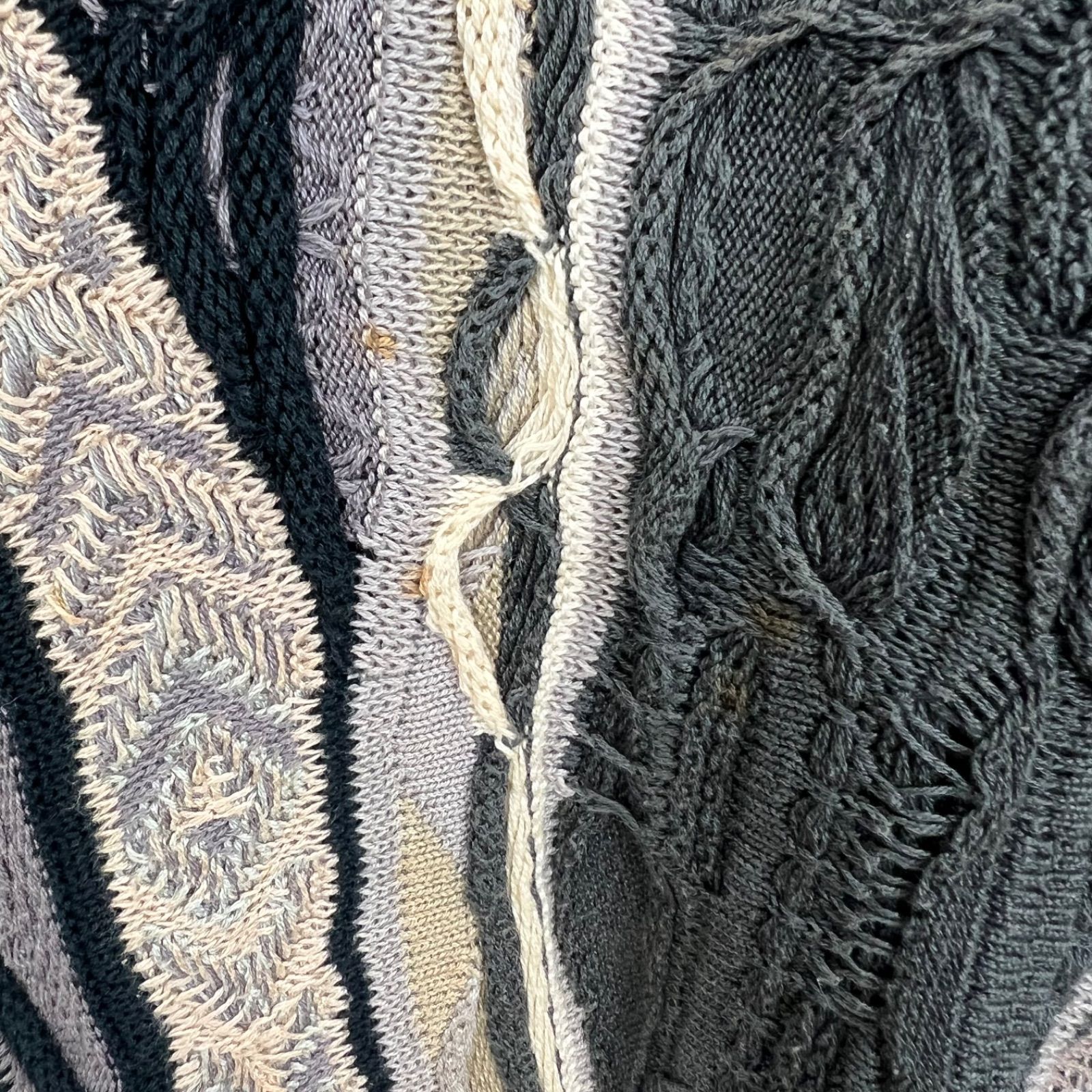 COOGI 90s OG vintage 3D cotton knit sweater SS クージー コットン