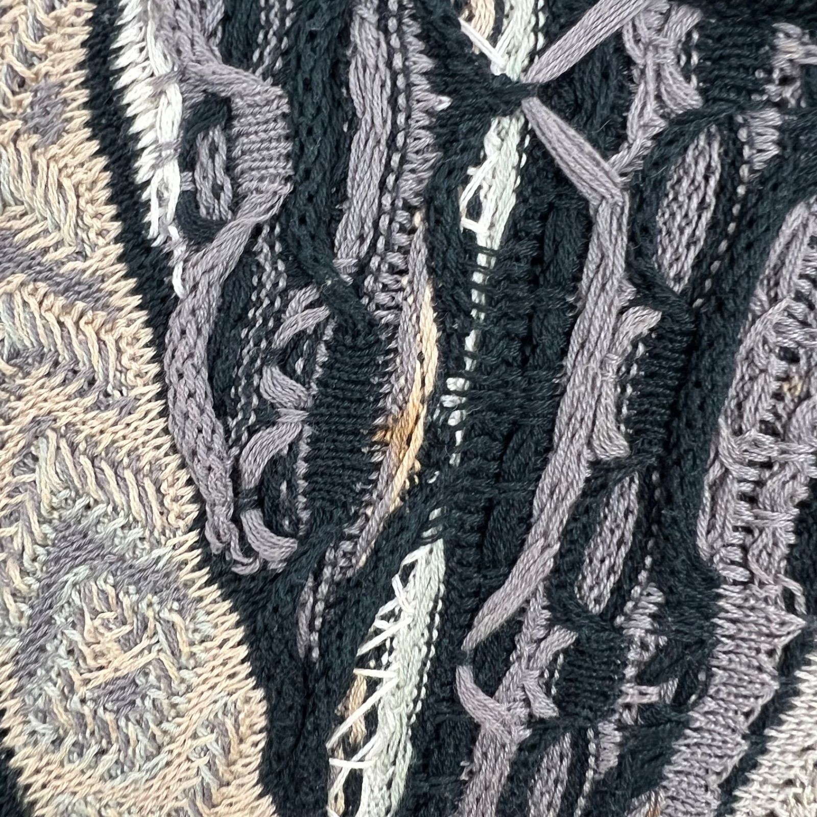 COOGI 90s OG vintage 3D cotton knit sweater SS クージー コットン 