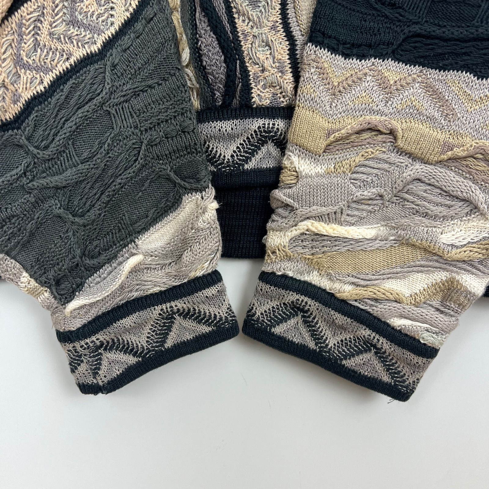 COOGI 90s OG vintage 3D cotton knit sweater SS クージー コットン