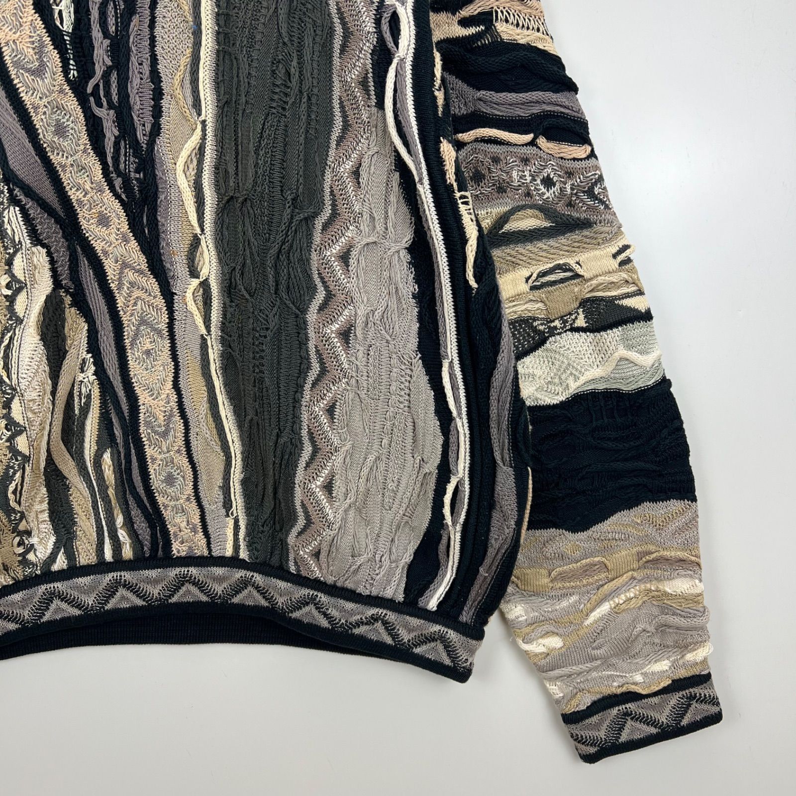 COOGI 90s OG vintage 3D cotton knit sweater SS クージー コットン