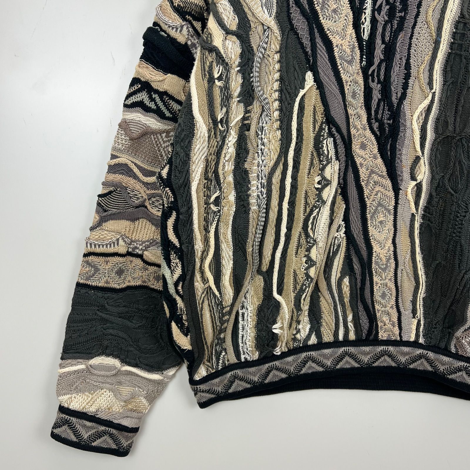 COOGI 90s OG vintage 3D cotton knit sweater SS クージー コットン