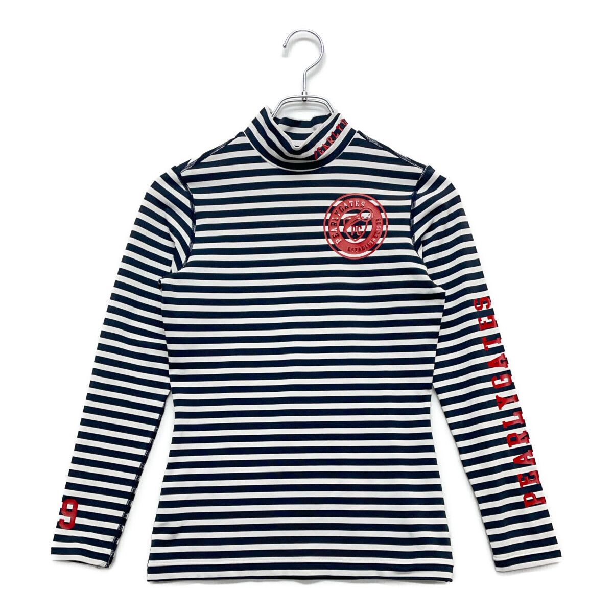 中古 レディース パーリーゲイツ PEARLY GATES 長袖シャツ 0(S) 紺×白