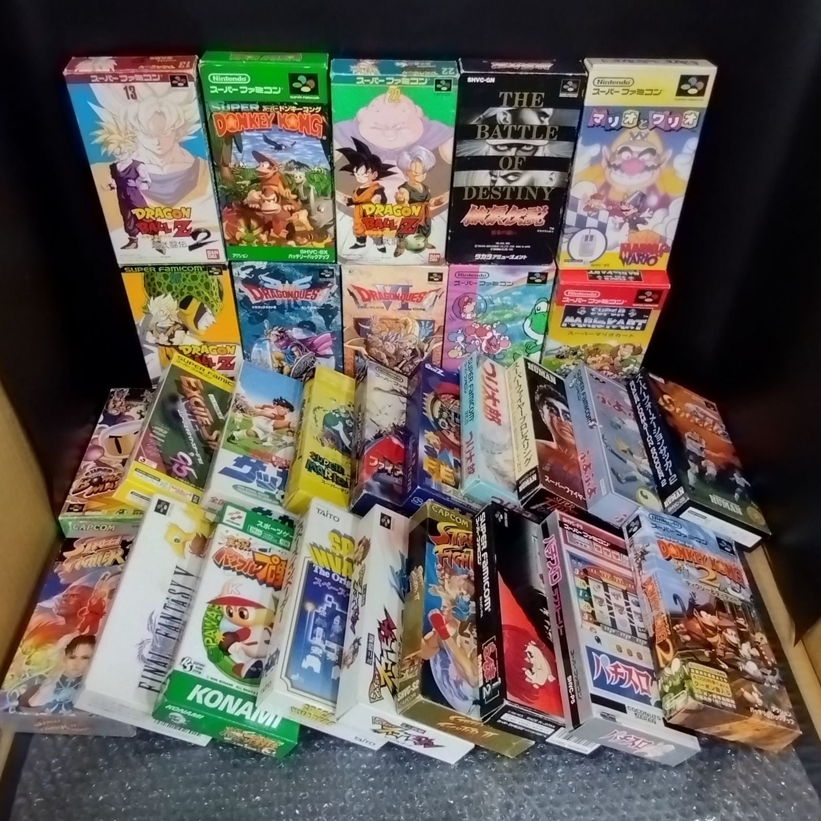 D29376】スーパーファミコン（SFC）用ソフト 大量まとめ売り（29本