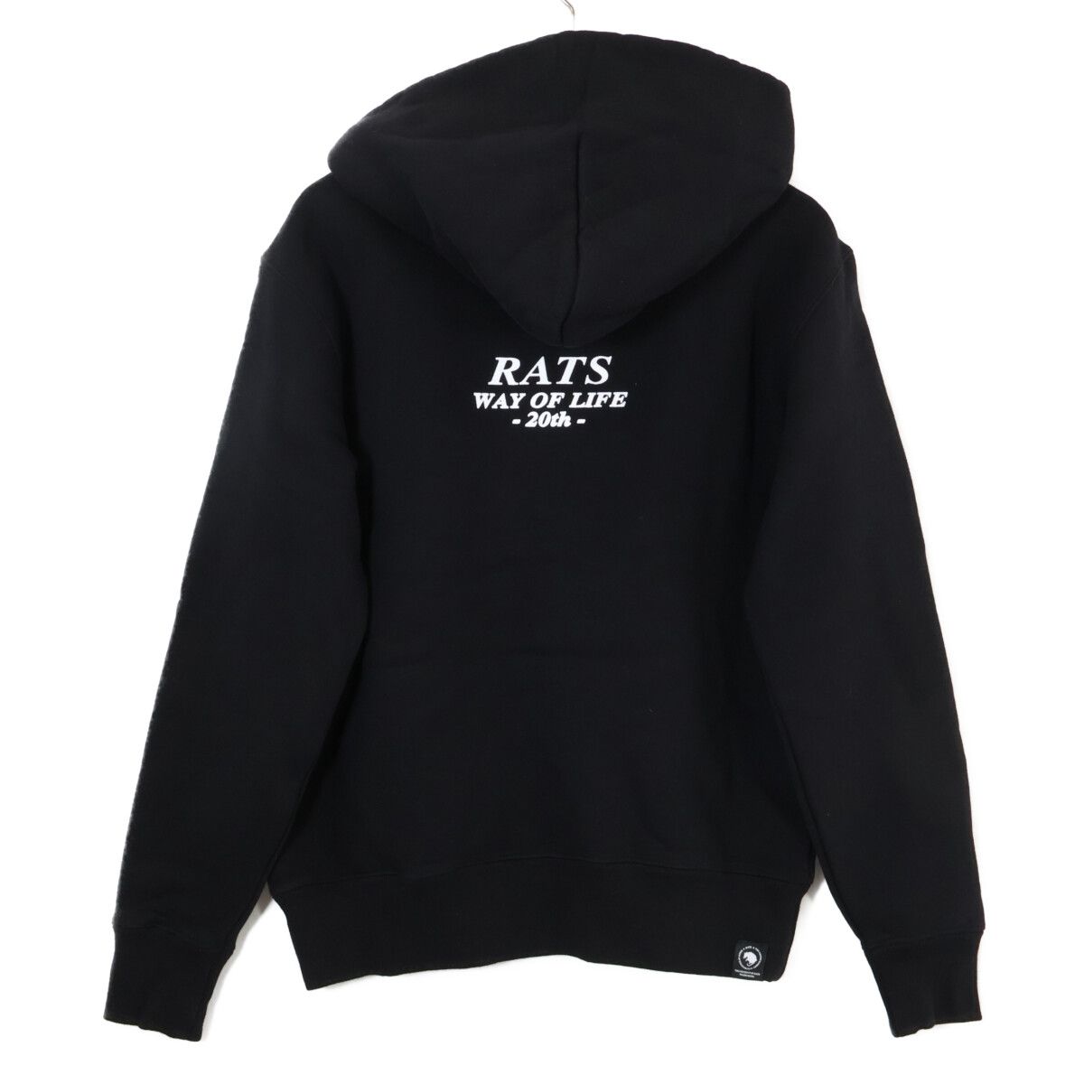 RATS ラッツ ×NEIGHBORHOOD 20周年記念 SPC-0104 ﾌﾞﾗｯｸ×ﾎﾜｲﾄ ｺｯﾄﾝ ﾌﾛﾝﾄ 