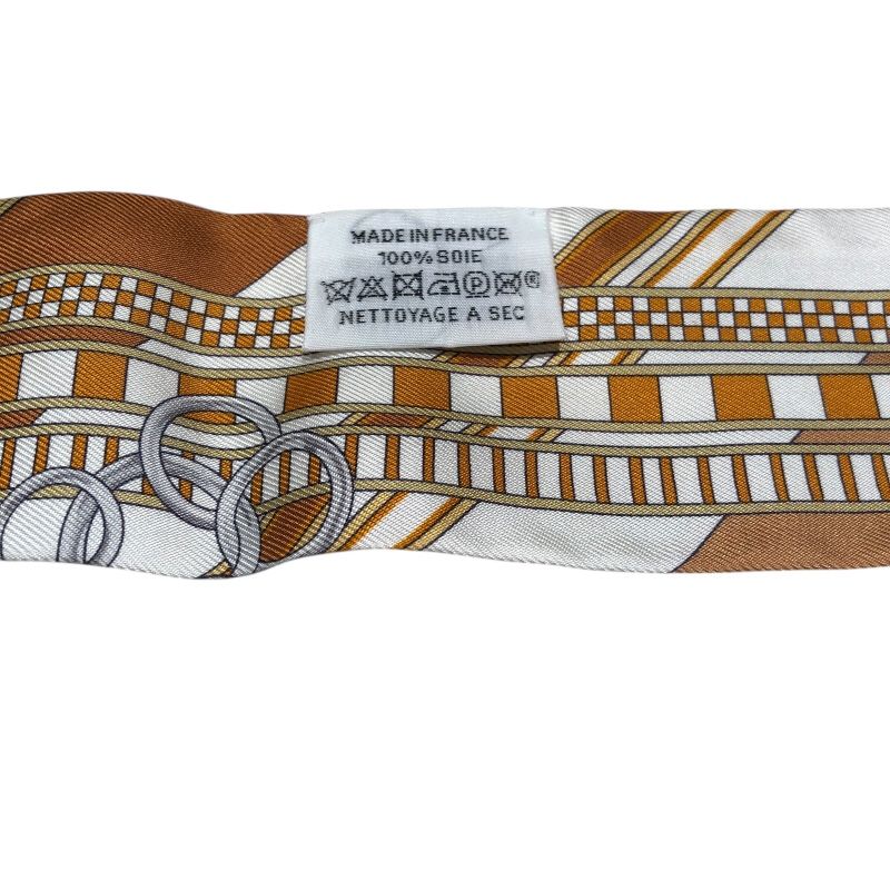 エルメス HERMES ツイリー ブラウン シルク レディース ストール