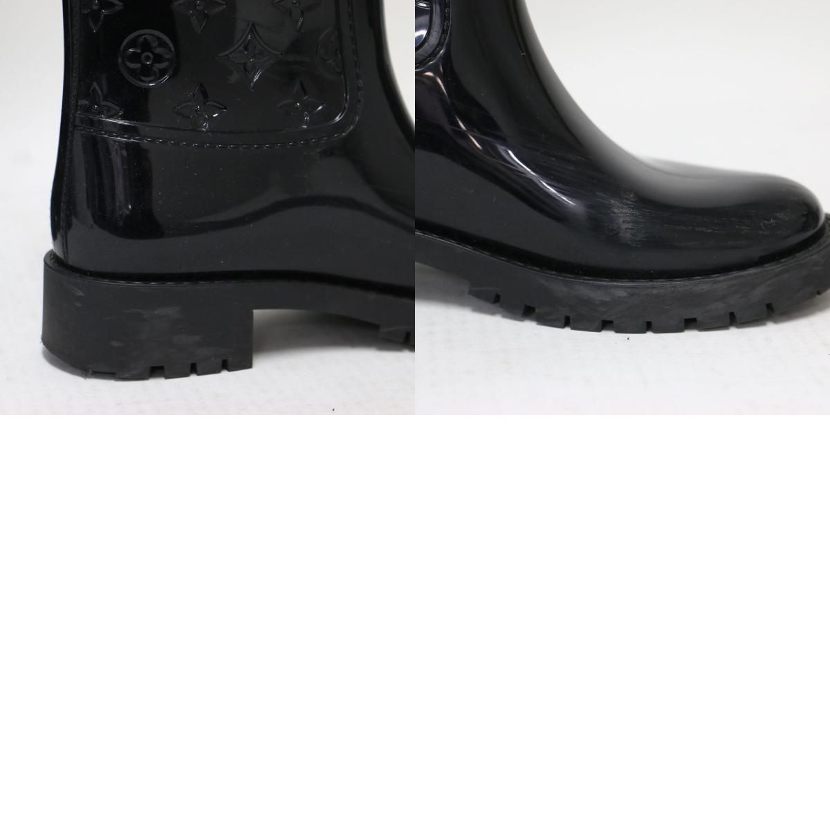 LOUIS VUITTON ルイヴィトン ブラック 黒 サイズ:37(24.0cm