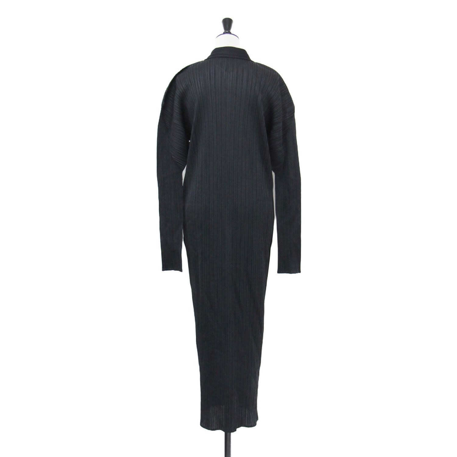 PLEATS PLEASE ロングワンピース マキシ丈　ブラック　size L PLEATS PLEASE プリーツプリーズ ワンピース ブラック 黒 サイズ:4(XL