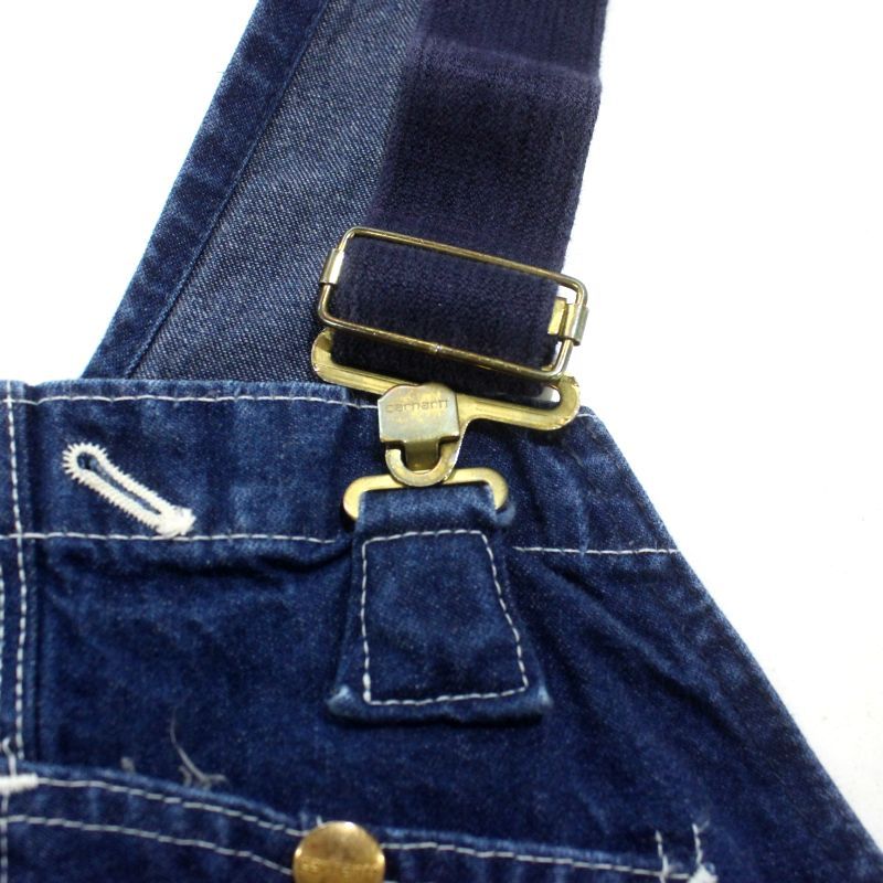 【90's】USA製 carhartt ヴィンテージオーバーオール 黄金サイズ 90s USA製 vintage Carhartt デニム オーバーオール メンズ 表記38×30
