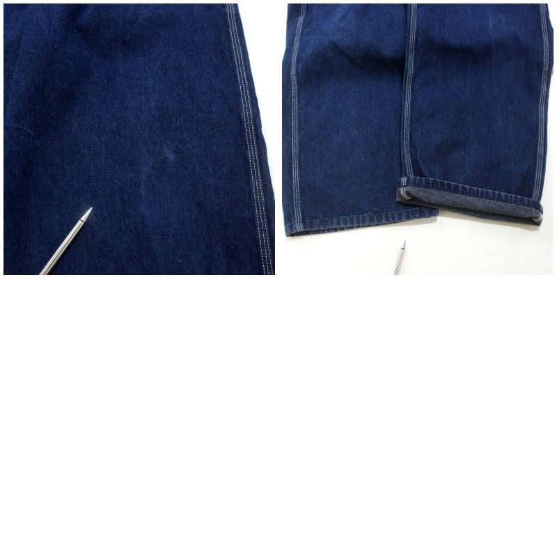 90s USA製 vintage Carhartt デニム オーバーオール メンズ 表記38×30
