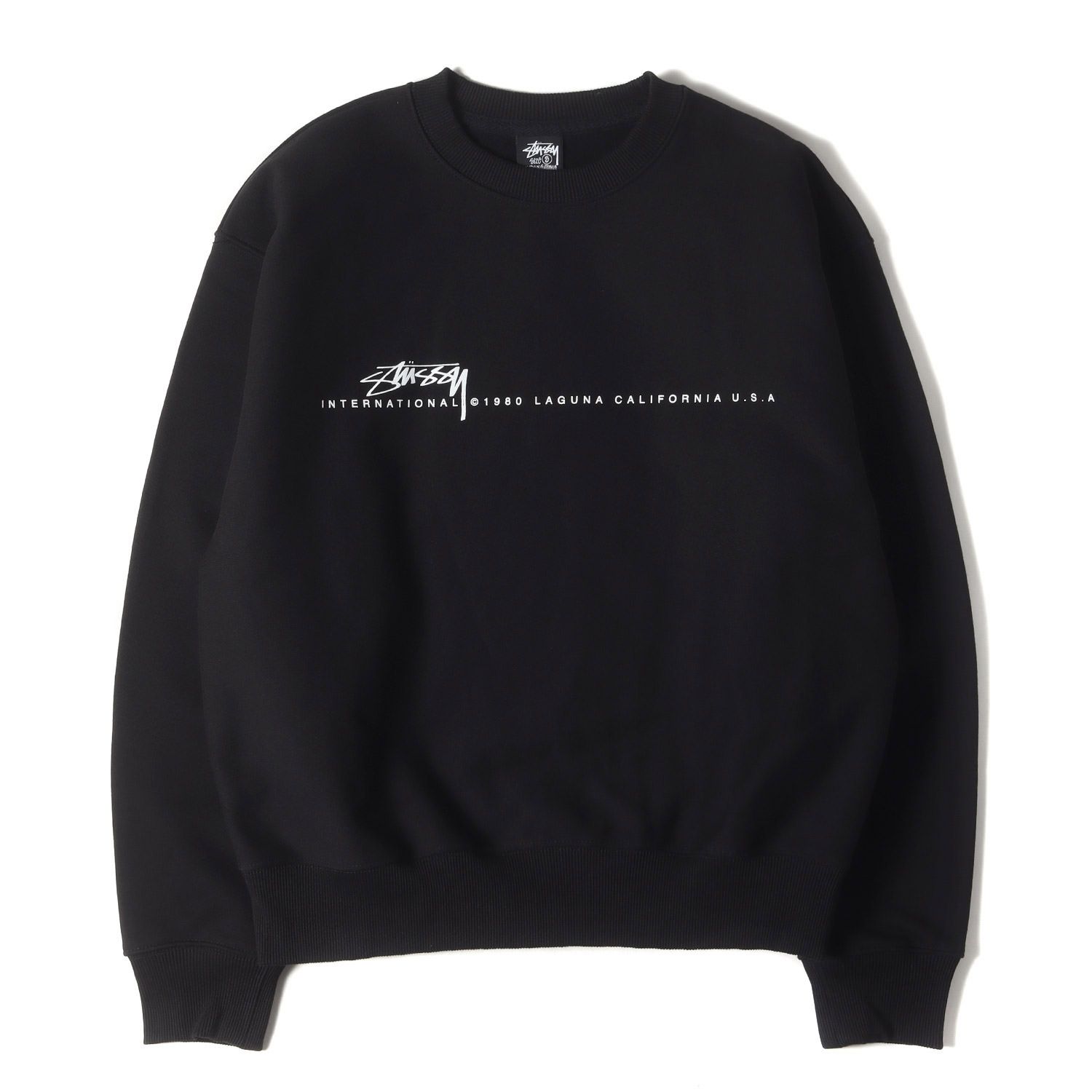 新品】STUSSY ステューシー スウェット ブラック 黒 サイズ:S | 25SS 