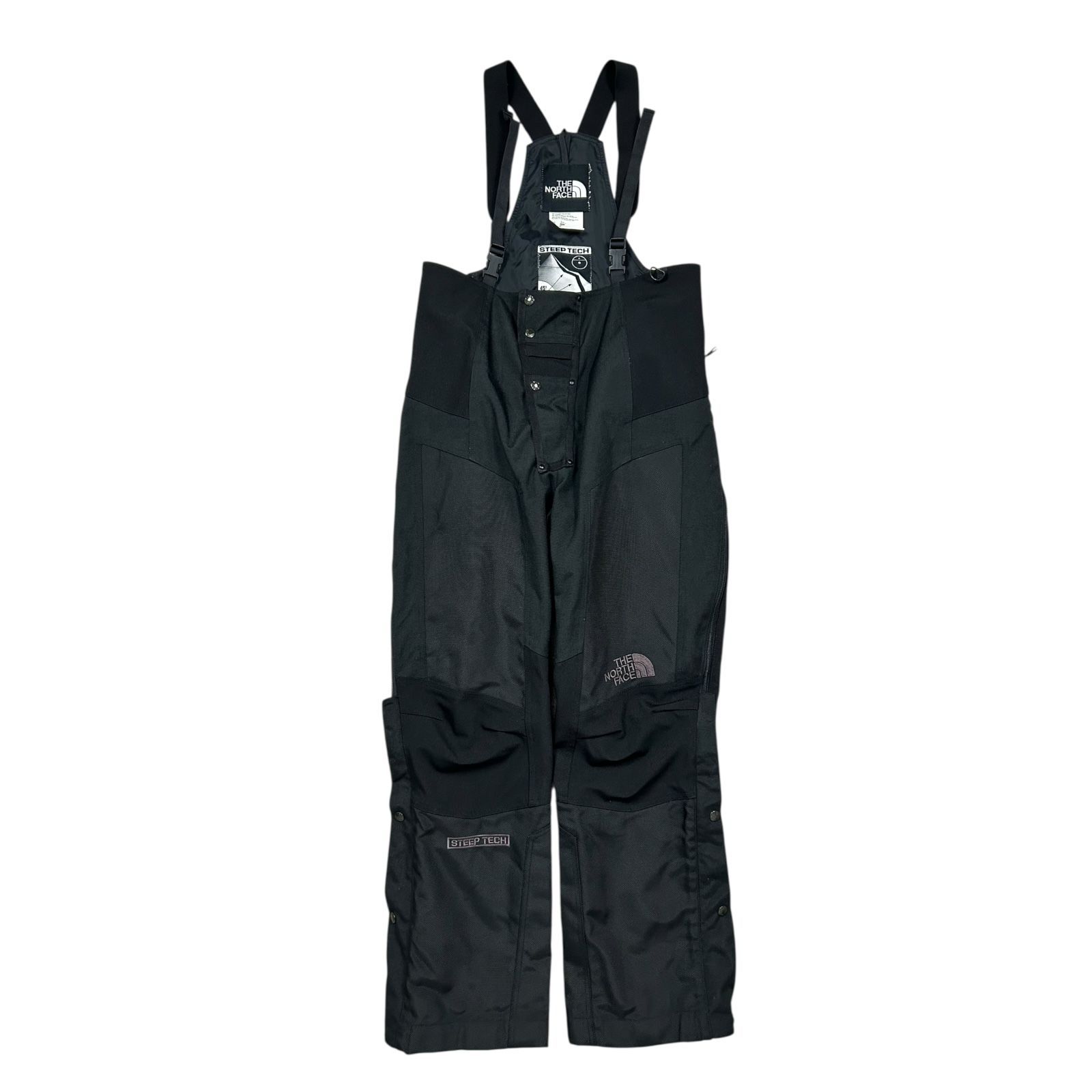 00s THE NORTH FACE STEEP TECH ビブスノーパンツ サイズ L 黒 - メルカリ