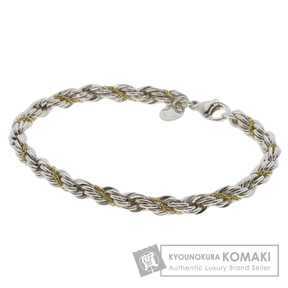 TIFFANY&Co. ティファニー スクリュー ツイスト ブレスレット SV K18YG 