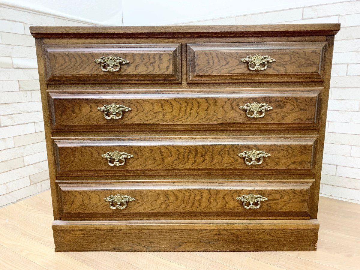 ◇カリモク Karimoku コロニアル 4段チェスト QC1904 洋服箪笥 収納