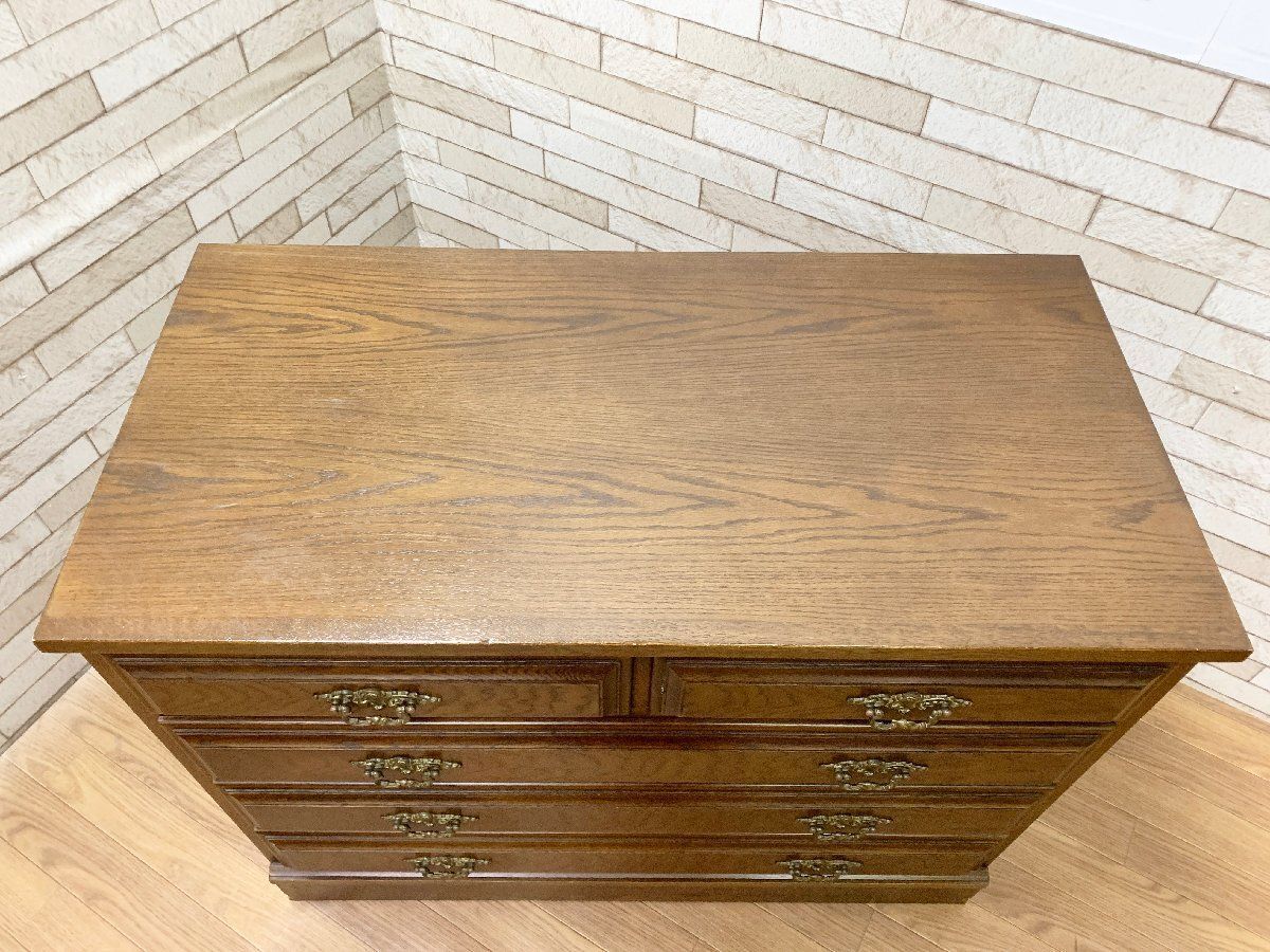 ◇カリモク Karimoku コロニアル 4段チェスト QC1904 洋服箪笥 収納