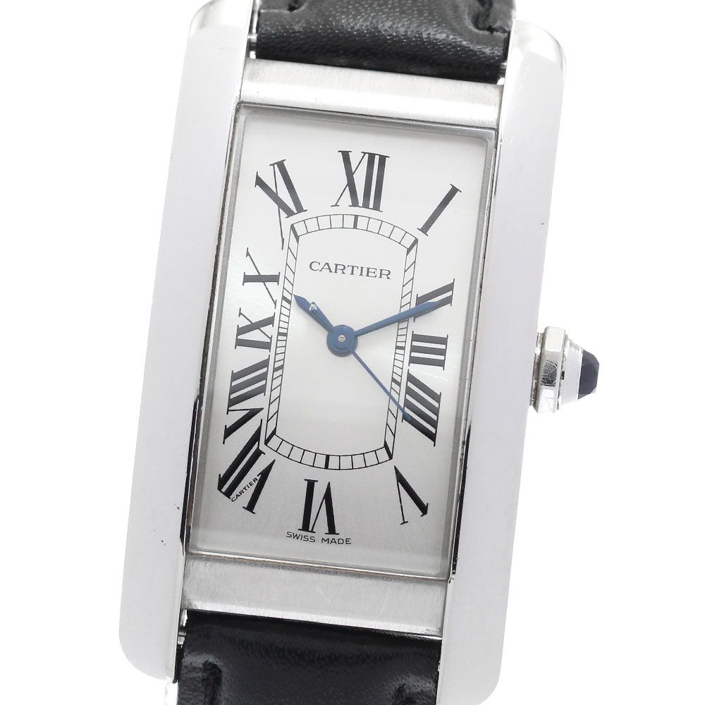カルティエ CARTIER WSTA0017 タンクアメリカンMM 自動巻き ボーイズ 保証書付き_894877 カルティエ CARTIER WSTA0017 タンクアメリカンMM 自動巻き ボーイズ