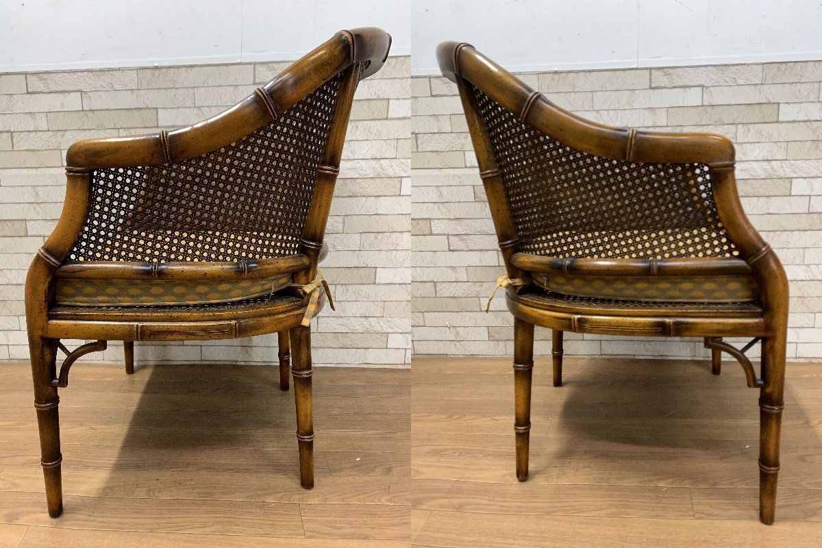 □バロッサ バレンティ VARO,S.A. VALENTI ラタン張りアームチェア