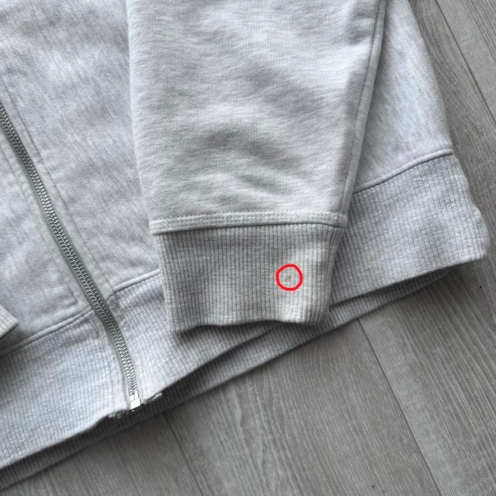 STUSSY ステューシー Zip Up Hoodie ジップアップパーカー グレー M