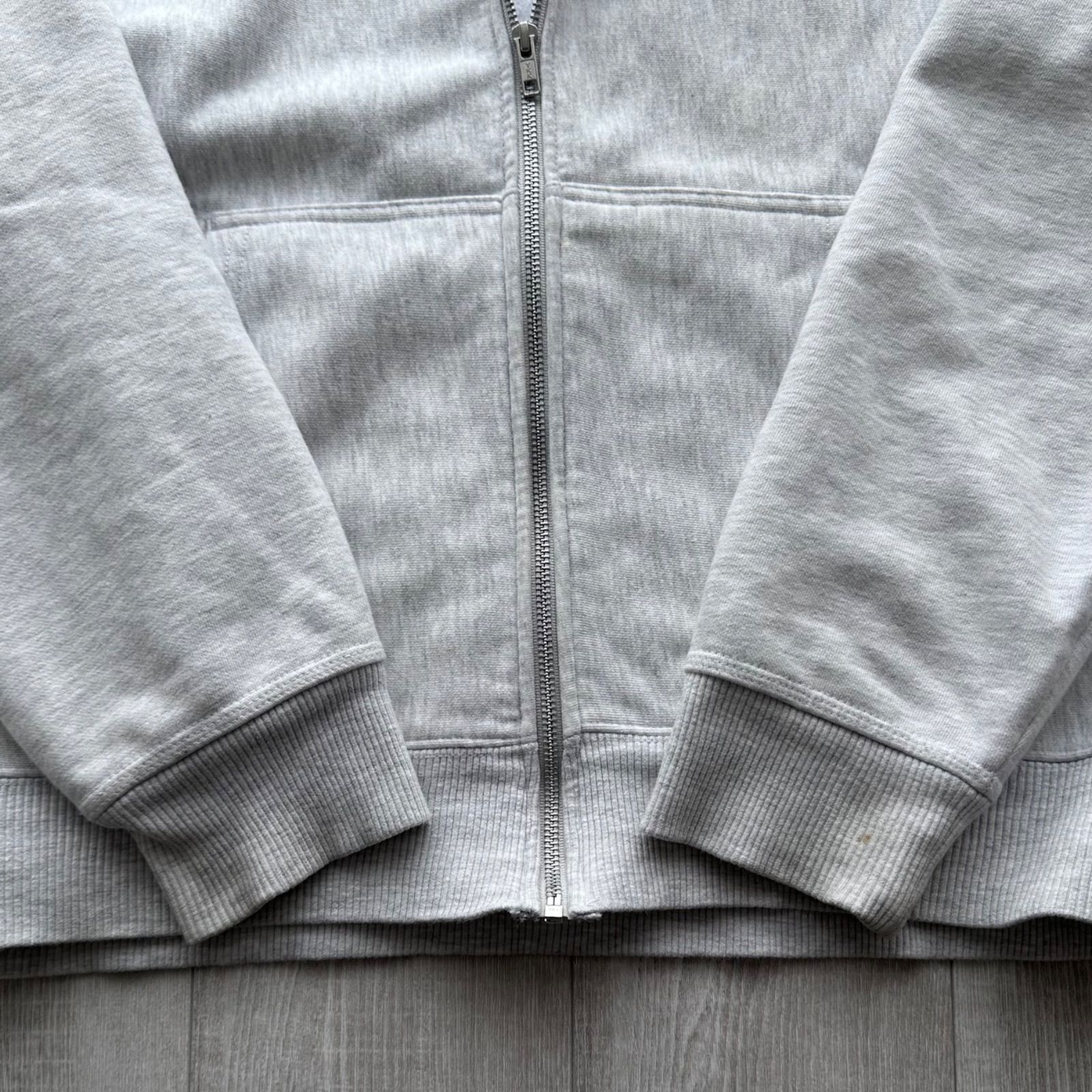 STUSSY ステューシー Zip Up Hoodie ジップアップパーカー グレー M