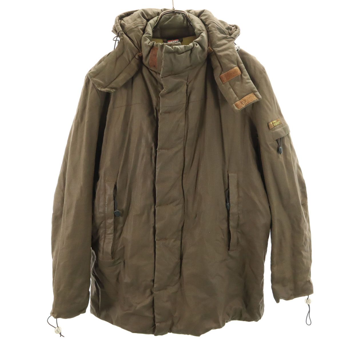 DIESEL ディーゼル 中綿ジャケット M ブラウン系 メンズ 古着 - メルカリ