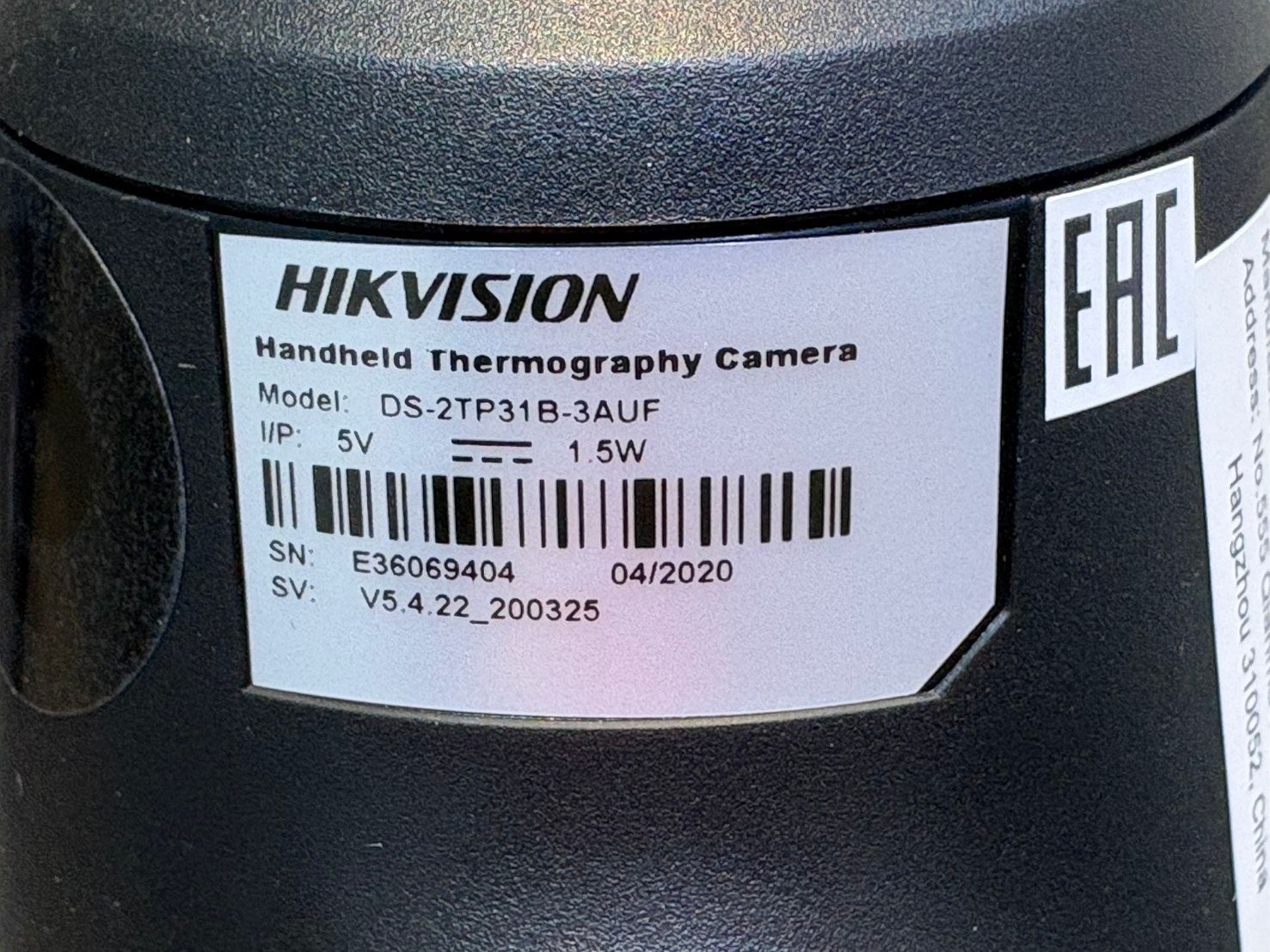 ◆保管品 HIKVISION ハイクビジョン ハンディサーマルカメラ DS-2TP31B-3AUF 箱付き 新古品◆20292★ ◆保管品 HIKVISION ハイクビジョン ハンディサーマルカメラ DS-2TP31B-3AUF 箱付き 新古品◆20292★