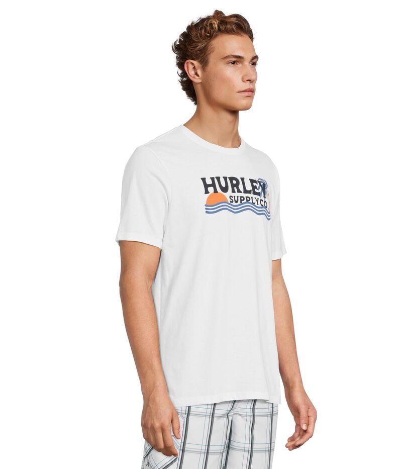 ハーレー メンズ トップス シャツ Hurley Wet Sand Short Sleeve White ホワイト