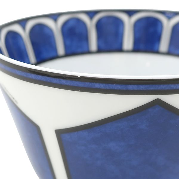 エルメス HERMES 食器 ボウル 3点セット 磁器 ブルーXホワイト 生産