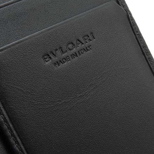 ブルガリ BVLGARI 長財布 セルペンティ スカリエ マン カーフ ブラック
