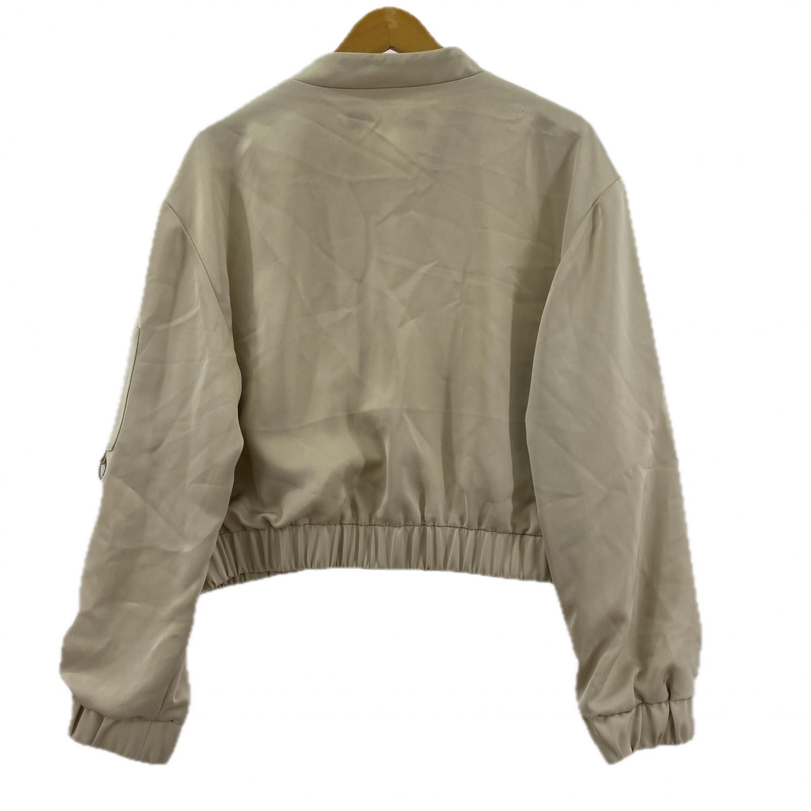 ZARA ザラ ジップアップ サテン ボンバージャケット sizeEUR L 