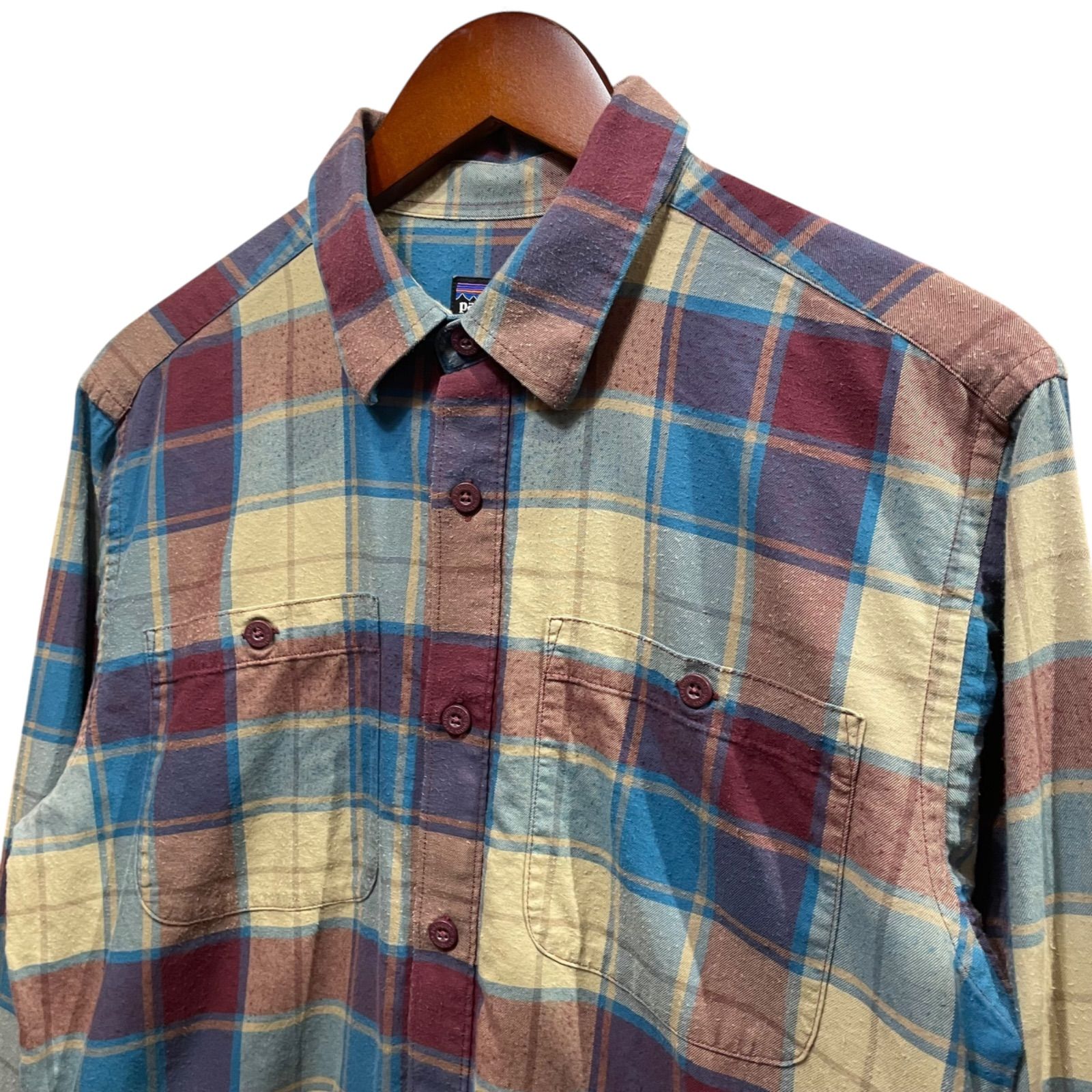 14s patagonia Pima Cotton Shirt チェック柄 パタゴニア ピマコットン