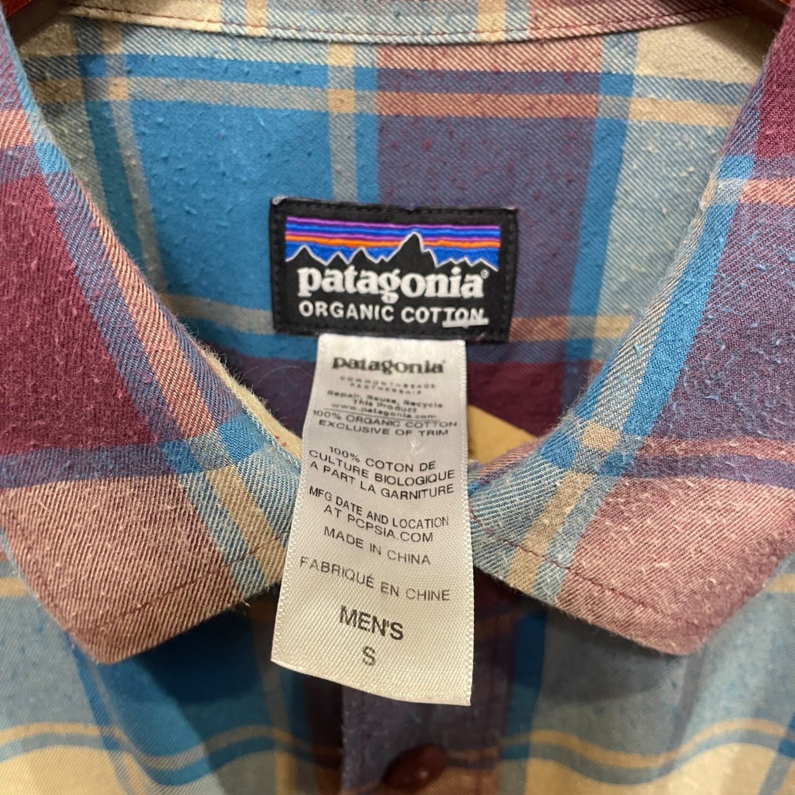 14s patagonia Pima Cotton Shirt チェック柄 パタゴニア ピマコットン