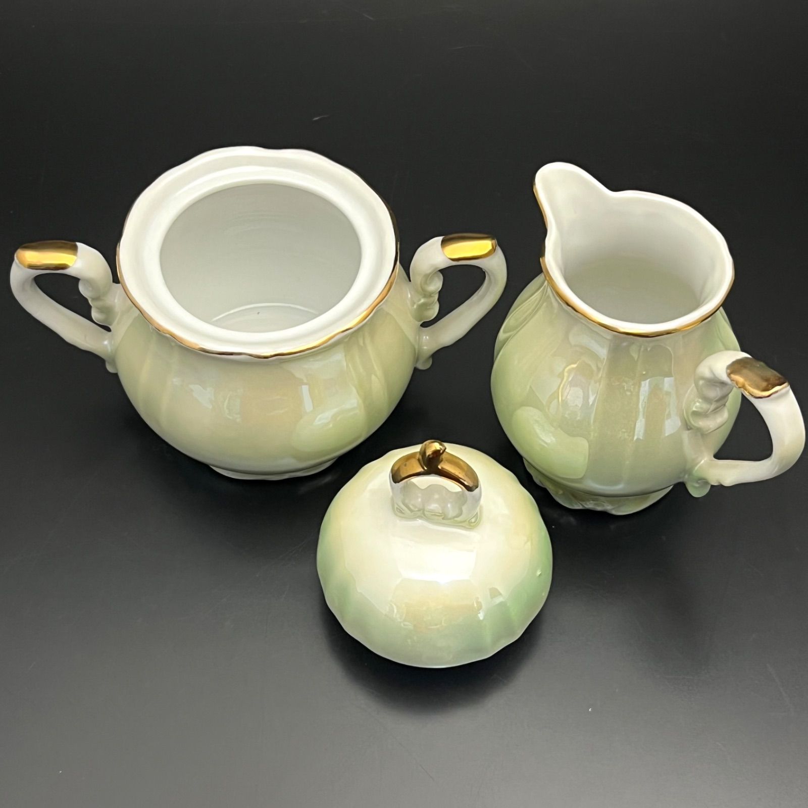 ◼︎美品◼︎ 【ティーセット】 シュガーポット クリーマー カップ 